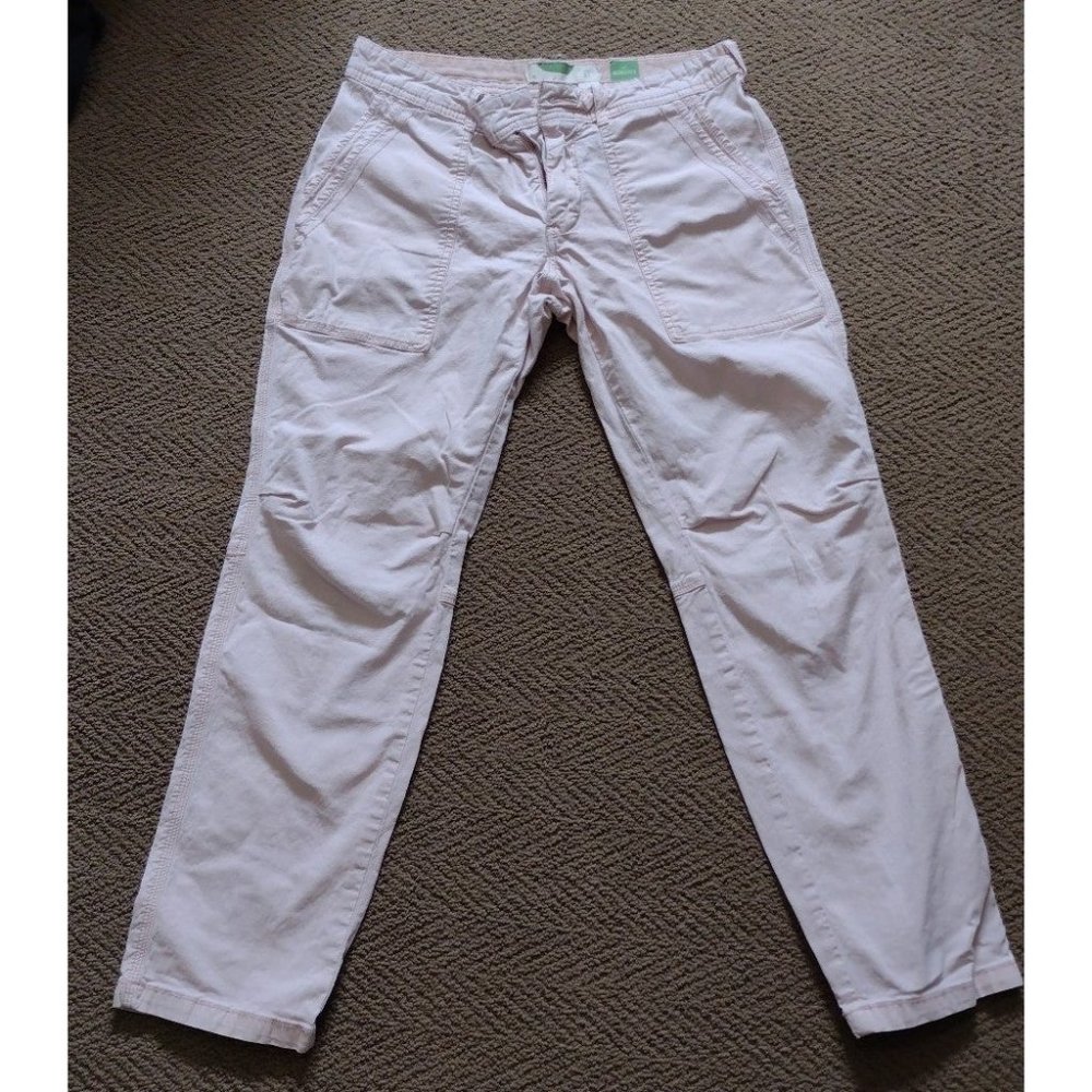 Anthropologie Pink Skinny Pants, size 27 The Wanderer, button missing